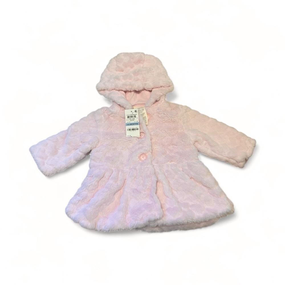First Impressions Soft Pink Baby Coat Size 3-6 months NWT